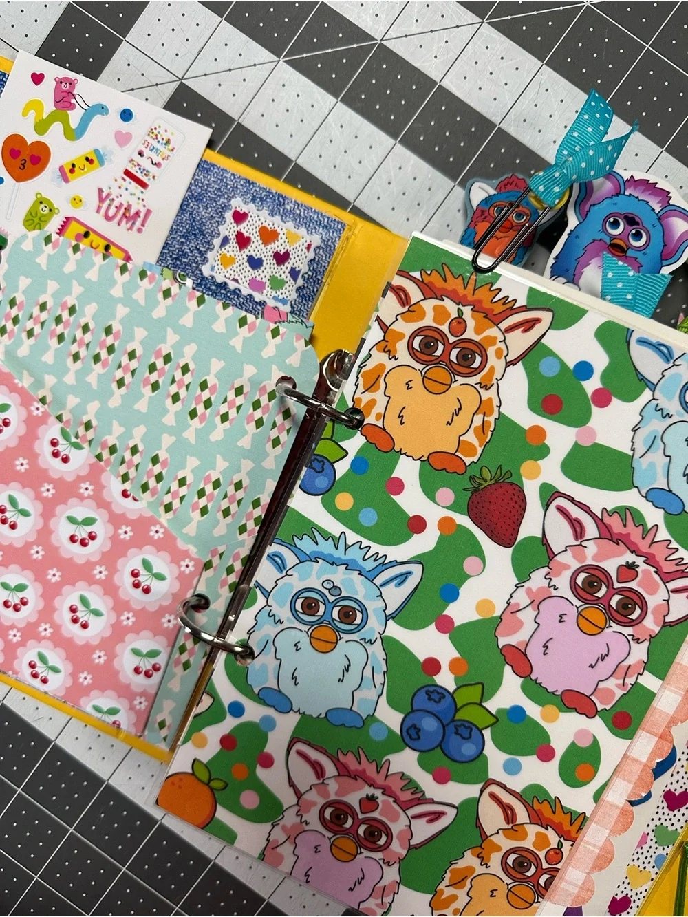 Handmade Furby Mini Trapper Keeper